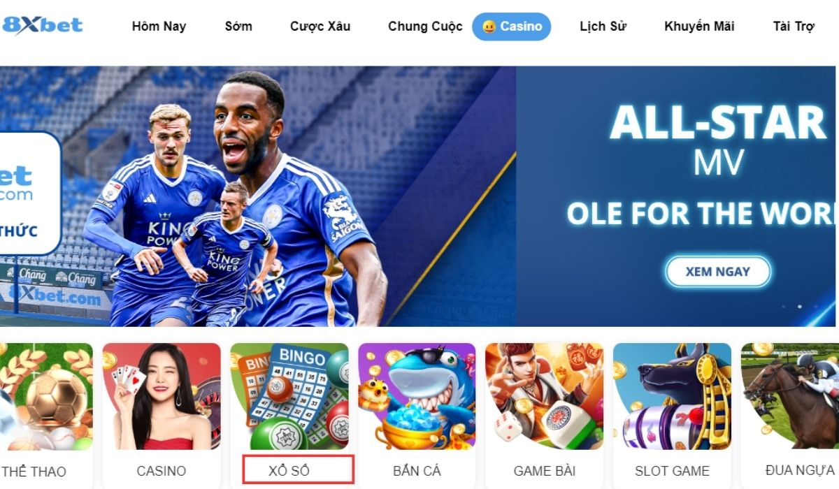 xổ số 8xbet - khám phá thế giới xổ số trực tuyến hàng đầu châu á 4 chọn mục xổ số 8xbet tại trang chủ
