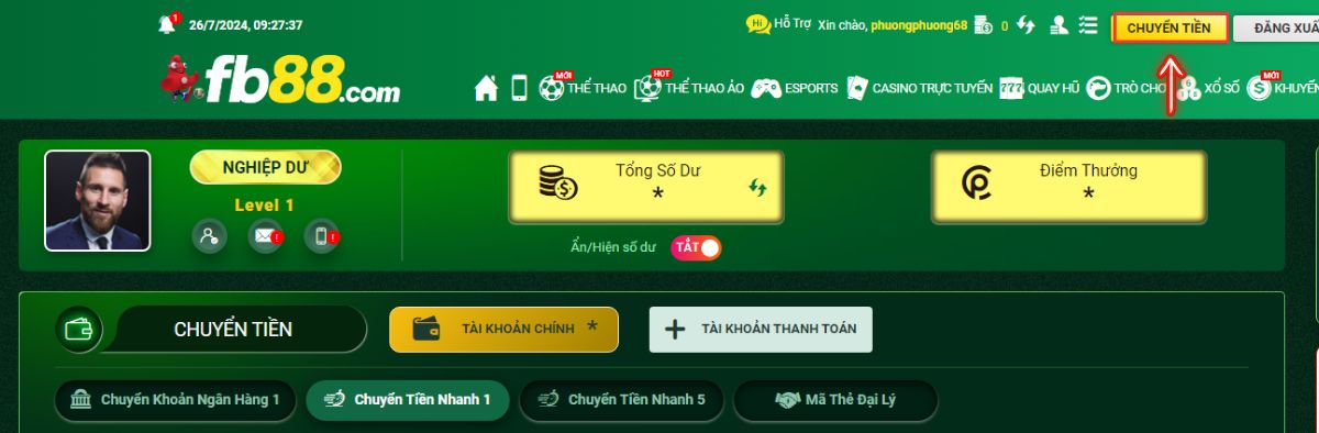 hướng dẫn nạp tiền fb88 thành công ngay lần đầu 8 truy cập vào trang nạp tiền fb88