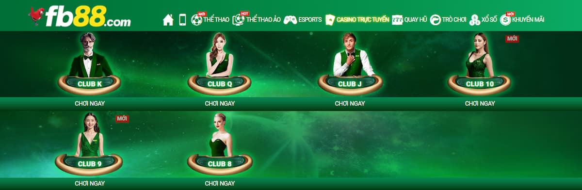 casino trực tuyến fb88 - sòng bài online số #1 châu á 10 chọn sảnh casino trực tuyến fb88 muốn chơi