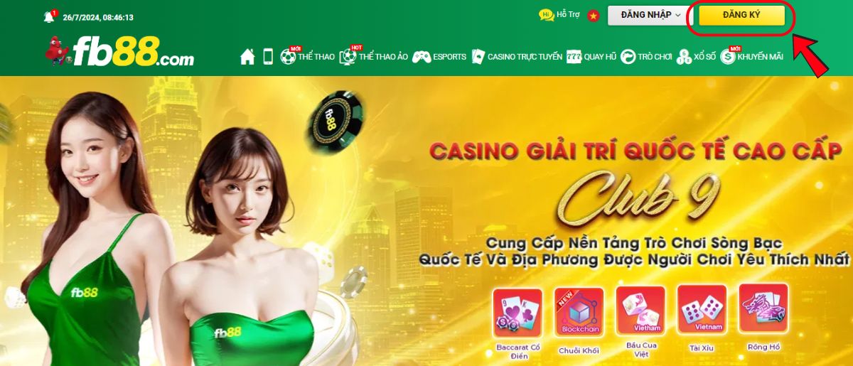 quy trình đăng ký tài khoản fb88 nhanh chóng trong 2 phút 4 truy cập trang đăng ký fb88