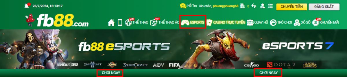 bật mí cách chơi cá độ liên minh huyền thoại tốc chiến tại fb88 4 truy cập vào esports fb88 để chọn sảnh chơi