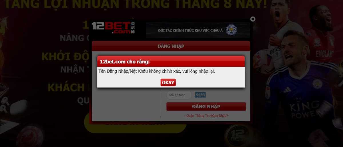 giải pháp và nguyên nhân khóa tài khoản 12bet – cách mở khóa tài khoản 12bet bị chặn 4 sai thông tin đăng nhấp quá nhiều lần