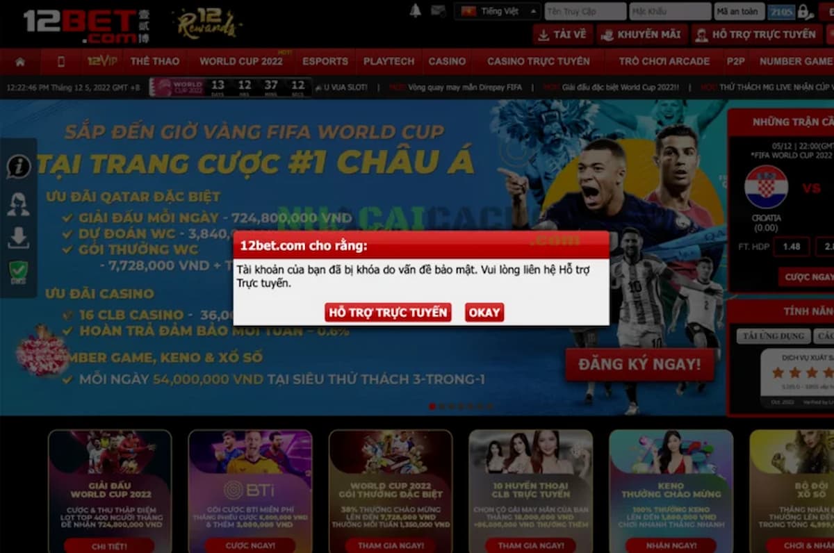 giải pháp và nguyên nhân khóa tài khoản 12bet – cách mở khóa tài khoản 12bet bị chặn 5 thông báo tài khoản 12bet bị khóa