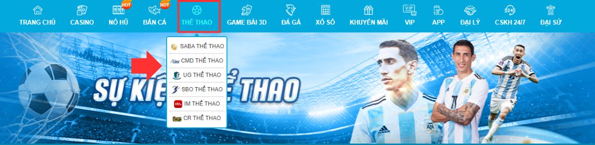 hướng dẫn cược thủ cách chơi cá cược bóng đá hi88 chi tiết nhất 4 truy cập thể thao hi88 để chọn sảnh chơi