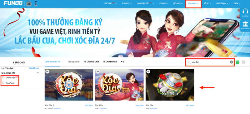 hướng dẫn phương pháp chơi xóc đĩa tại fun88 cho game thủ 6 chọn nhà cung cấp trò chơi xóc đĩa fun88