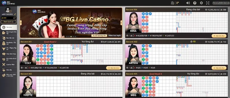 đánh giá casino trực tuyến bk8 uy tín trên thị trường 2 giao diện casino bk8