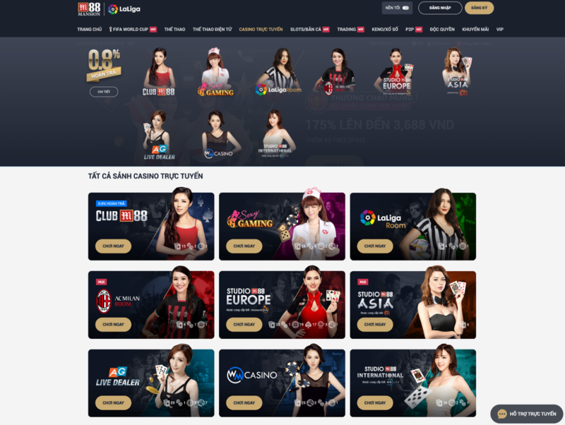 casino m88 – casino trực tuyến tốt nhất châu á hiện nay 3 các sảnh chơi tại m88 casino