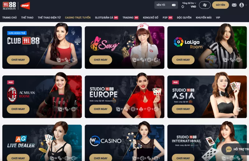 casino m88 – casino trực tuyến tốt nhất châu á hiện nay 5 chọn trò chơi và sảnh chơi casino m88