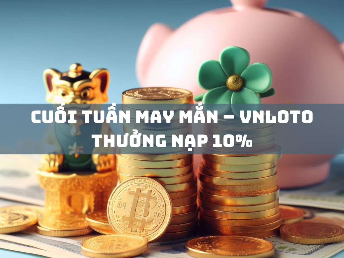 cuối tuần may mắn – vnloto thưởng nạp 10%