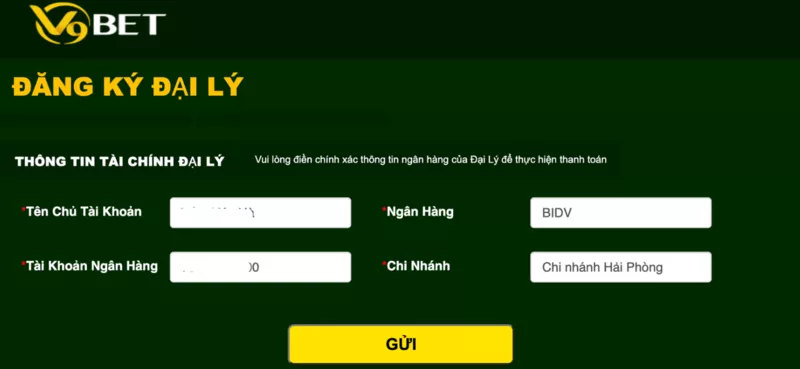 đăng ký làm đại lý trang chủ v9bet 5 điền thông tin đăng ký làm đại lý v9bet