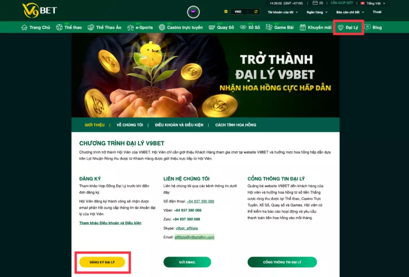 đăng ký làm đại lý trang chủ v9bet 3 truy cập trang đăng ký đại lý v9bet