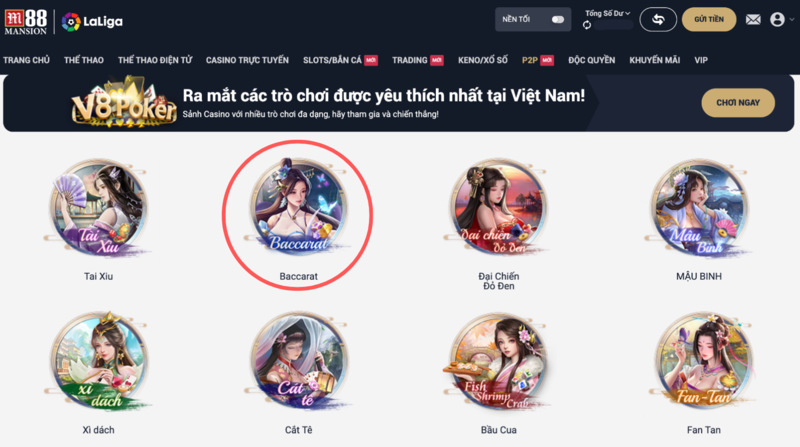 hướng dẫn chơi baccarat chuẩn xác nhất cho người chơi mới tại m88 6 chọn nhà cung cấp game bài baccarat m88