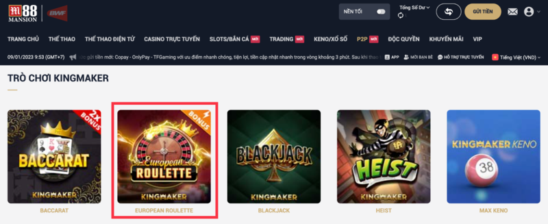 hướng dẫn cách chơi roulette m88 trực tuyến chi tiết nhất 6 chọn nhà cung cấp trò chơi roulette m88