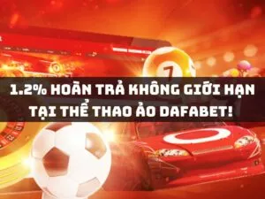 1.2% hoàn trả không giới hạn tại thể thao ảo dafabet! 