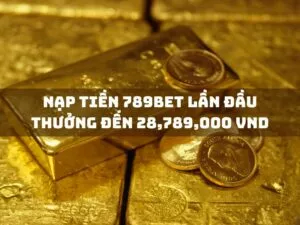 nạp tiền 789bet lần đầu thưởng đến 28,789,000 vnd